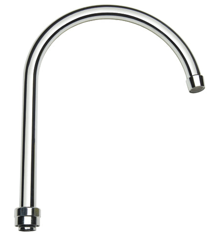 Krowne 21-429L 11" Gooseneck Replacement Spout - Low Lead, Stainless-cityfoodequipment.com