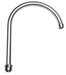 Krowne 21-429L 11" Gooseneck Replacement Spout - Low Lead, Stainless-cityfoodequipment.com