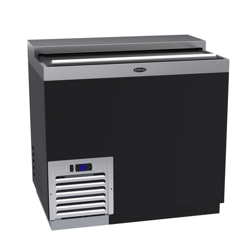 Krowne BC36-BG 36" Forced Air Bottle Cooler - Holds (192) 12 oz Bottles, Black, 115v-cityfoodequipment.com
