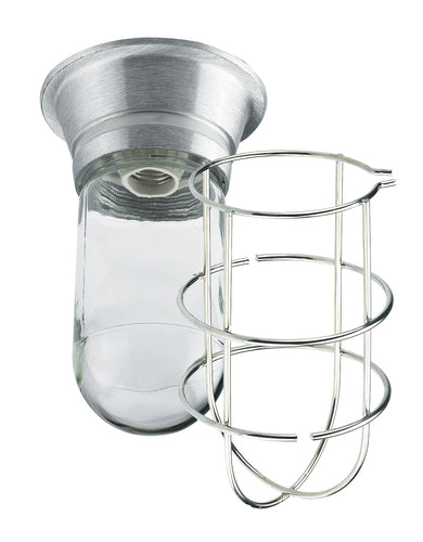 Krowne 25-112 Exhaust Hood Vaporproof Light Fixture, Shatterproof w/ Wire Guard-cityfoodequipment.com