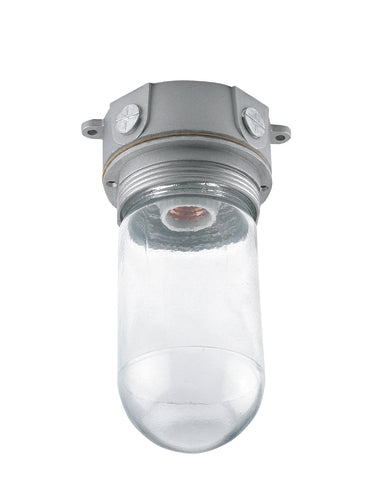Krowne 25-113 Refrigeration Vaporproof Light Fixture, Shatterproof w/ Wire Guard-cityfoodequipment.com