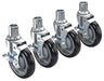 Krowne 28-151S Universal Shelving Caster Set w/ 5" Wheels-cityfoodequipment.com