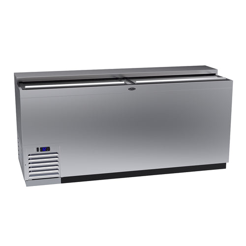 Krowne BC72-SS 72" Forced Air Bottle Cooler - Holds (612) 12 oz Bottles, Stainless, 115v-cityfoodequipment.com