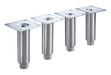 Krowne BS-100 6" Leg Set for BS60 & BS84 Models, Stainless-cityfoodequipment.com
