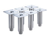 Krowne BS-101 6" Leg Set for Backbar Coolers, Stainless-cityfoodequipment.com