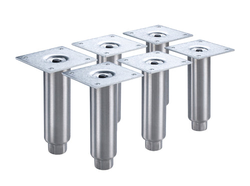Krowne BS-101 6" Leg Set for Backbar Coolers, Stainless-cityfoodequipment.com