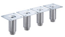 Krowne BS-102 4" Leg Set, Backbar Coolers, Stainless-cityfoodequipment.com