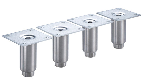 Krowne BS-102 4" Leg Set, Backbar Coolers, Stainless-cityfoodequipment.com