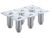 Krowne BS-103 4" Leg Set for Backbar Coolers, Stainless-cityfoodequipment.com