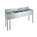 Krowne CS-1872 72" 3 Compartment Sink w/ 10"W x 14"L Bowl, 10" Deep-cityfoodequipment.com