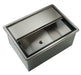 Krowne D2712-7 27" x 20" Drop In Ice Bin w/ 73 lb Capacity - Insulated, Stainless-cityfoodequipment.com