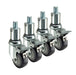 Krowne 28-158S 4 Piece Stem Caster Set w/ 3" Wheels-cityfoodequipment.com