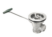 Krowne 22-800 Ball Valve Waste Drain w/ 1 1/4" Overflow Outlet, 3 1/2" Sink Opening-cityfoodequipment.com