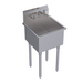 Krowne BS-1818 21" 1 Compartment Sink w/ 18 1/8"L x 18"W Bowl, 13" Deep-cityfoodequipment.com