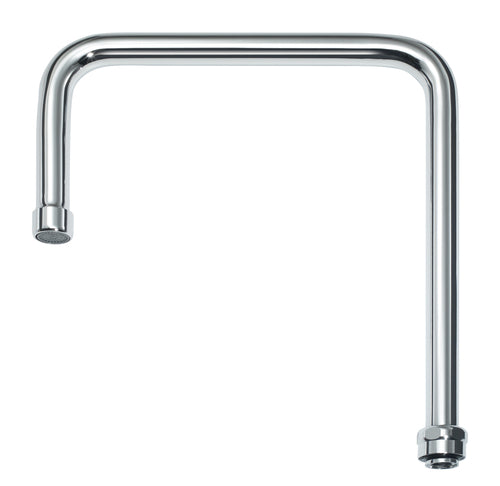Krowne 21-432L 8 1/2" Double Bend Gooseneck Spout w/ 1.8 GPM Aerator-cityfoodequipment.com