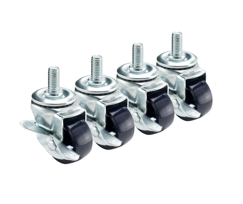 Krowne 28-139S 4 Piece Refrigerator Stem Caster Set w/ 2" Wheels-cityfoodequipment.com