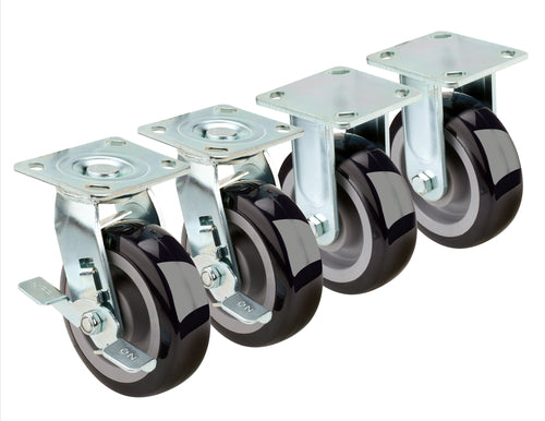 Krowne 28180S 6" Extra Heavy Duty Plate Caster for Double Stacked Convection Ovens-cityfoodequipment.com