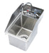 Krowne HS-1220 Drop-in Commercial Hand Sink w/ 10 3/8"L x 14"W x 9"D Bowl, Gooseneck Faucet-cityfoodequipment.com