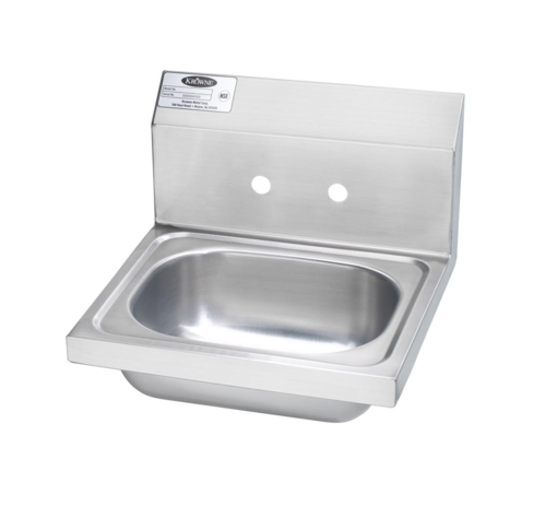 Krowne HS-2-LF Wall Mount Commercial Hand Sink w/ 12 1/2"L x 9 3/4"W x 5 7/8"D Bowl-cityfoodequipment.com