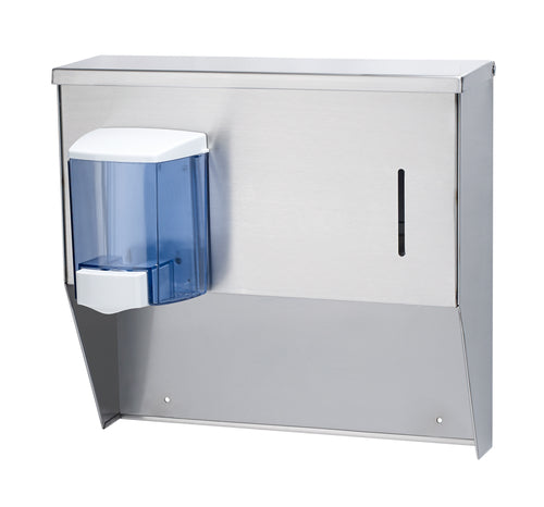 Krowne H-111 Towel & Soap Dispenser For Wall Mount Hand Sinks-cityfoodequipment.com