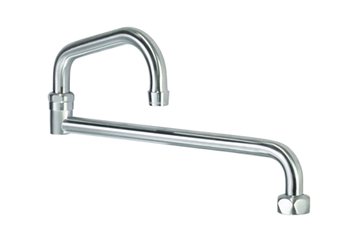 Krowne DX-426 18" Replacement Jointed Spout, Chrome Plated-cityfoodequipment.com