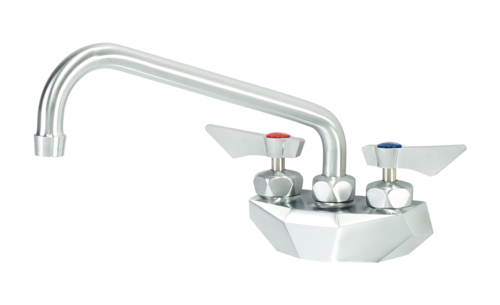 Krowne DX-410 Wall Mount Faucet w/ 10" Swing Spout - 4" Centers-cityfoodequipment.com
