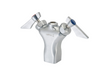 Krowne DX-201 Deck Mount Pre Rinse Base w/ Single Hole - 1/2" NPT Male Inlet-cityfoodequipment.com