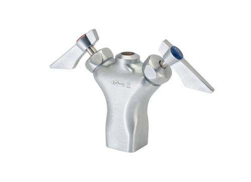Krowne DX-201 Deck Mount Pre Rinse Base w/ Single Hole - 1/2" NPT Male Inlet-cityfoodequipment.com