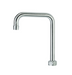 Krowne DX-431 6" Double Bend Gooseneck Spout, Chrome Plated-cityfoodequipment.com