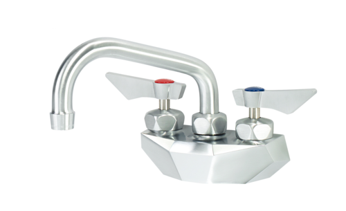 Krowne DX-406 Wall Mount Faucet w/ 6" Swing Spout - 4" Centers-cityfoodequipment.com