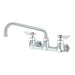 Krowne DX-810 Wall Mount Faucet w/ 10" Swing Spout - 8" Centers-cityfoodequipment.com
