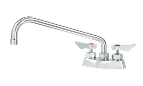 Krowne DX-312 Deck Mount Faucet w/ 12" Swing Spout - 4" Centers-cityfoodequipment.com