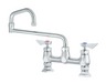 Krowne DX-918 Deck Mount Faucet w/ 18" Double Jointed Swing Nozzle - 8" Centers-cityfoodequipment.com