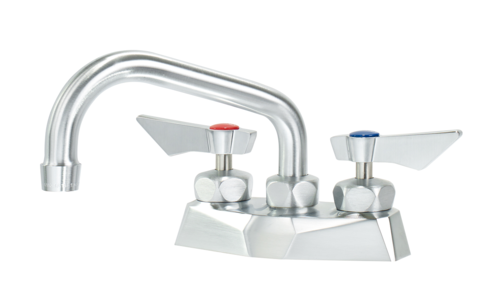 Krowne DX-306 Deck Mount Faucet w/ 6" Swing Spout - 4" Centers-cityfoodequipment.com