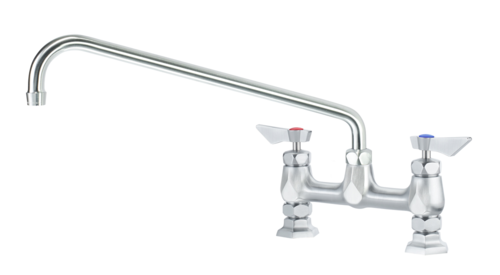 Krowne DX-916 Deck Mount Faucet w/ 16" Swing Spout - 8" Centers-cityfoodequipment.com