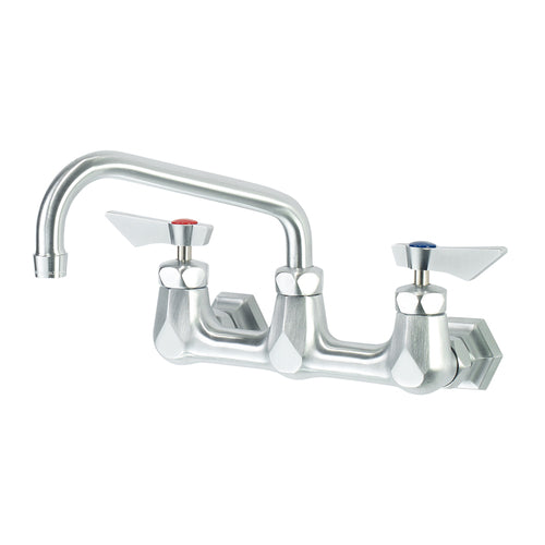 Krowne DX-806 Wall Mount Faucet w/ 6" Swing Spout - 8" Centers-cityfoodequipment.com