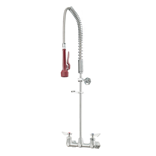 Krowne DX-108 Wall Mount Pre Rinse Unit w/ 44" Hose - 1/2" NPT Female Inlet-cityfoodequipment.com