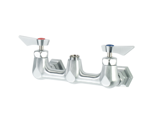 Krowne DX-8XX Wall Mount Faucet Base w/ 8" Centers - 1/2" NPT Female Inlet-cityfoodequipment.com