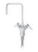 Krowne DX-602 Deck Mount Faucet w/ 8 1/2" Double Bend Gooseneck Spout - Single Hole-cityfoodequipment.com