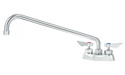 Krowne DX-316 Deck Mount Faucet w/ 16" Swing Spout - 4" Centers-cityfoodequipment.com