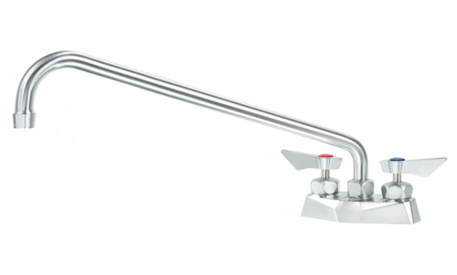 Krowne DX-316 Deck Mount Faucet w/ 16" Swing Spout - 4" Centers-cityfoodequipment.com