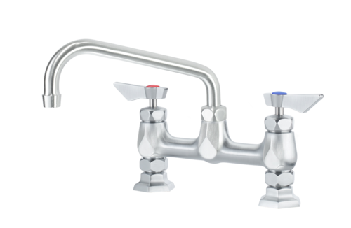 Krowne DX-908 Deck Mount Faucet w/ 8" Swing Spout - 8" Centers-cityfoodequipment.com