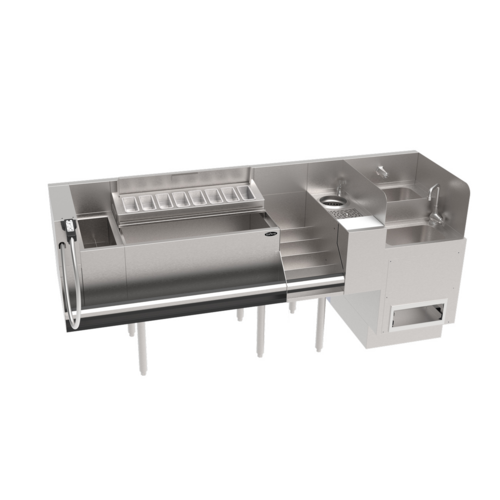 Krowne KR24-TCS80C-10 80" The Taffer Command Station w/ Cold Plate, Stainless-cityfoodequipment.com