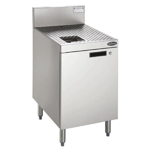 Krowne KR24-MF18 18" Glass Froster Drainboard Cabinet - 6 1/2" Backsplash, Stainless Steel-cityfoodequipment.com