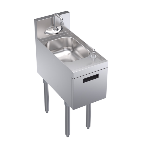 Krowne KR24-12ST-E Freestanding Underbar Hand Sink, Soap & Towel Dispenser-cityfoodequipment.com