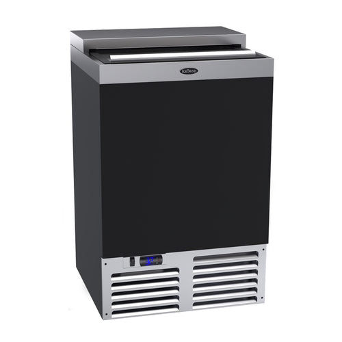 Krowne MC24B 1 Section Glass Chiller w/ 95 Mug Capacity, Black, 115v-cityfoodequipment.com