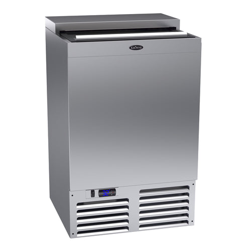 Krowne MC24S 1 Section Glass Chiller w/ 95 Mug Capacity, Stainless, 115v-cityfoodequipment.com