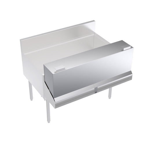 Krowne KR-DC42 42" L Locking Cover for Double Speed Rail, Stainless-cityfoodequipment.com