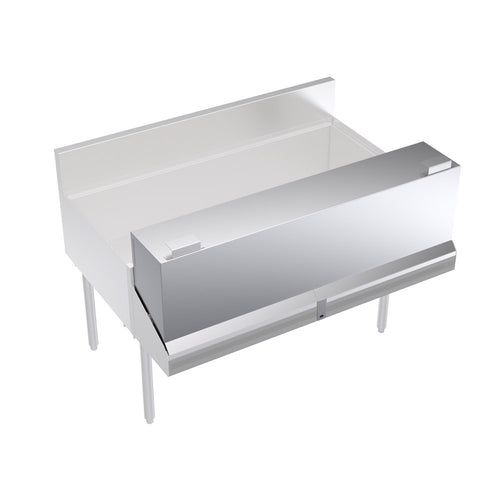Krowne KR-DC48 48" L Locking Cover for Double Speed Rail, Stainless-cityfoodequipment.com