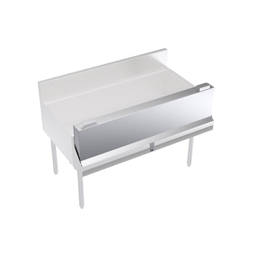 Krowne KR-SC48 48" Locking Cover for Single Speed Rail, Stainless-cityfoodequipment.com
